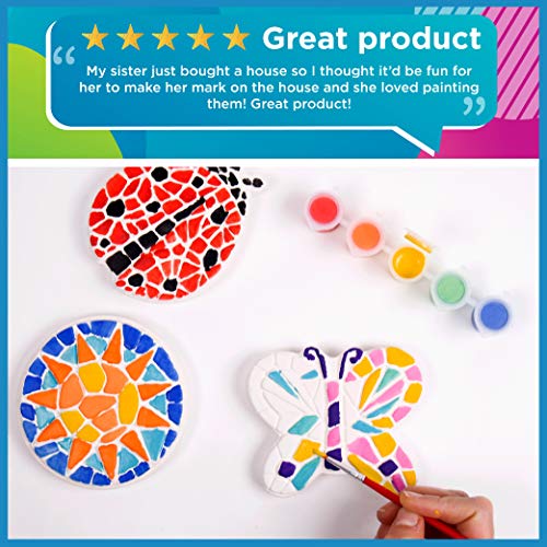 Creative Roots Paint Your Own Stepping Stones Multipack with Ladybug