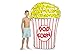 BigMouth Inc. Giant Popcorn Pool Float, Funny Inflatable Vinyl Summer Pool or Beach Toy, Patch Kit Included