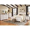Ashley Furniture Signature Design - Willowton Nightstand - Rustic Farmhouse Style - White Wash