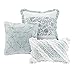 Madison Park Dawn 100% Cotton Duvet Set Floral Shabby Chic Design All Season Bedding, Matching Shams, Percale Light Weight Bed Comforter Covers, Cal King(104