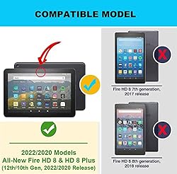 Case for Amazon Kindle Fire HD 8 & 8 Plus Tablet