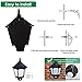 Solar Wall Light Outdoor, Greenclick Solar Wall Lantern PIR Motion Sensor Waterproof Solar Flame Lights for Pathway Patio Garden Yard Porch Stairways 2PCS