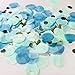 Snowflake Birthday Party Supplies Balloons 40 Pack 12 Inch White Light Aqua Blue Latex Balloons with Confetti Balloon for Baby Shower Winter Wonderland Party Decorations Christmas Party Favors