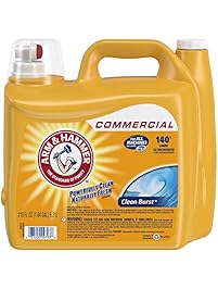 Arm & Hammer 3320000106 210oz Dual HE Clean-Burst Liquid Laundry Detergent Pack of 2 - Commercial
