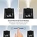 TaoTronics 6L Warm & Cool Mist Humidifiers, Ultrasonic Humidifier for Bedroom Large Room, External Humidity Sensor, Touch Control Panel-6L/1.6 Gallon, US 110V, Black