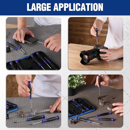 WORKPRO 10 Piece Precision Screwdriver Set Cr-V with Magnetic Tip and Storage Bag