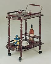 Coaster Serving Cart-Cherry
