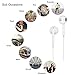 Earbuds,headsets,earphones with Microphone New Earphones for 6s 6 Plus 5s 5 4s 4 SE 7 8 IOS S8 S7 S6 Note 1 2 3 Earbuds Earphones 2 pack Headphones(White)