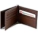 Alpine Swiss Mens Deluxe Leather Money Clip Spring Front Pocket Wallet Brown
