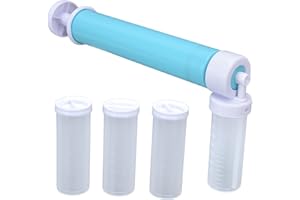 Manual Cake Duster,Multifunction Plastic Cake Coloring Sprayer Hand Cake Glitter Spray Pump Kitchen Cake Decorating Kit for D