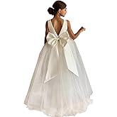 KAQININI Flower Girls Dress Little Kids Fluffy Dress for Wedding Guest Party Birthday Girls' Special Occasion Dresses