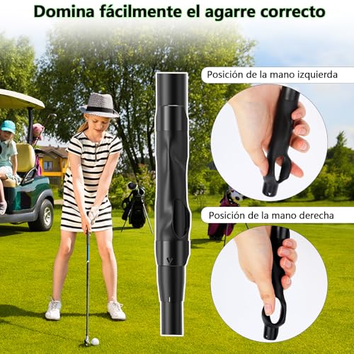 ILRFHSDBN Grip Trainer Golf con Banda de Swing de Golf para Brazo, Accesorios de Golf para Practicar Postura Correcta y Mejorar el Swing, Golf Grip Training Aid Adecuados para Principiantes