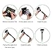 Azirier Solar Lights Outdoor Waterproof Outdoor Garden Lights, Solar Pathway Security Lights for OutdoorWall Backyard Fence Garage Garden Driveway 6 Pack
