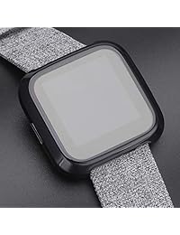 Qibox - Carcasa protectora de pantalla para Fitbit Versa