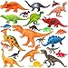 Feroxo Dinosaur Toys Dinosaur Party Supplies - 12 Large & 12 Small Realistic Plastic Toy Dinosaurs Figures with Book Kids Dinosaur Toys Birthday Favors for Boys Girls Figurines Cake Pinata Filler