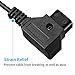 Koolertron D-Tap to BMPCC 4K Power Cable 14 inch - 63 inch Length Coiled Power Cable for Blackmagic Pocket Cinema Camera 4K BMPCC 4K and Gold Mount V Mount Battery
