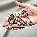 N'joy Vintage Skeleton Keys, Mixed Steampunk Keys, Extra Large (26PCS L26B-Antique Bronze)