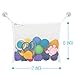 Hello Little Monsters Bath Tub Organizer - Keep Baby Toys Dry and Without Mold - The mesh Bag is Easy to Install and Durable - Toys Holder - 2X Extra Suction Cups with Hooks