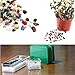 UFEEL Fluorite Tumbled Chips Stone, Crushed Crystal Quartz Chips Irregular Shaped Stone Pieces for Home Decorative 1pound (About 460g)