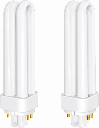 Akynite 13W G24q-1 CFL 4 Pin 2700K 850lm 2U Shape AC220-240V 2pcs