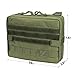 WYNEX Tactical Admin Molle Pouch, Medical EDC EMT Utility Bag Shell Design Attachment Pouches 1000D Nylon Hiking Belt Bags