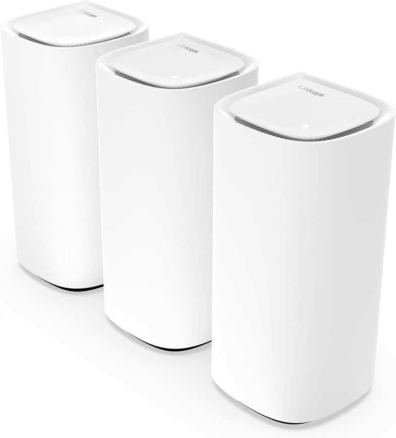 Linksys Velop Pro WiFi 6E Mesh System MX6203-KE 3 Pack 5.4Gbps 9000 sq ft