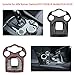 Qiilu Car Center Console Panel Trim, Carbon Fiber Control Shift Knob Panel Frame Cover Sticker Interior Trim for Alfa Romeo Giulia/Stelvio
