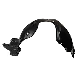 TRQ Front Left Inner Fender Liner Black Drivers