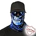 A Company Face Shield Micro Fiber wind, dirt bugs.Keep warm on cool days. Worn as a Balaclava, Neck Gaiter, Head band, Doo Rag for Hunting, Fishing Cycling and Salt lovers.- Hydro Blue