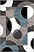 Modern Circles Blue Area Rug 5' 3