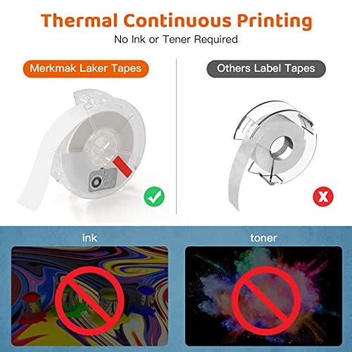 Label Maker Machine with Tape, Bluetooth Mini Label Printer Included Multiple Templates, Merkmak Label Maker for Home, Office, School, Organizer, Store and More, Compatible for Android & iOS