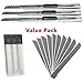 Wekoil 30 Snap Off Utility Knife Blades 9mm Auto Lock Retractable Craft Cutters with Extra 3 Pcs Carbon Steel Art Knives for Cutting Box Paper Cardboard Graphics Projects