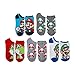 Teen Junior's Super Mario Brothers 5pk No Show Socks Sz 9-11