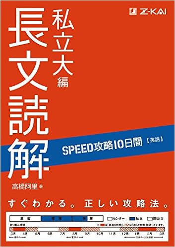Speed攻略10日間 英語 長文読解 私立大編 高橋阿里 本 通販 Amazon