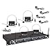 4 Channel Wireless Microphone System - Professional VHF Audio Mic Set with 1/4