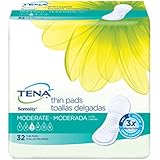 TENA Incontinence Pads for Women, Moderate Thin, Long, 32 Count