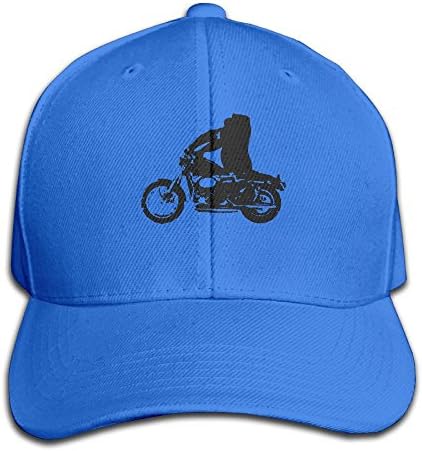 AHN0K0SIX Hat Gorilla On A Hog - Biker Motorcycle APE Unisex Hip Hop Cap Baseball Hat Head-Wear Cotton Trucker Hats Royalblue