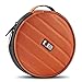 0721H BUBM Portable Round 32 CD Disc Storage Case Bag Heavy Duty CD/DVD Wallet for Car, Home, Office and Travel (Orange)