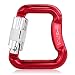 Lixada Screwgate Carabiner 18KN/20KN Rock Climbing Master Hook Outdoor Safety Paragliding Paraglider Parachute Locking Carabiner