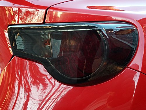 Aggressive Overlays 101-CVR - Scion FR-s | Subaru BRZ - 1 Pair - Tinted Taillight Covers Hard Smoked Lens Acrylic black out kit Toyota GT86 86