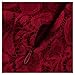 MISSMAY Women's Vintage Floral Lace Long Sleeve Boat Neck Cocktail Party Swing Dress (Small, A-red)
