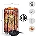 Natural Himalayan Salt Lamp,Air Purifying Pink Salt Rock Lamp Night Light in Forest Design Metal Basket with Dimmer Switch (4.1 x 6.5 4.4-5lbs),25Watt Bulbs & ETL Cord (Pink)