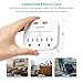 2Pack Outlets Surge Protector, Multi Plug Outlet Extender Wall Mount Adapter with 3 Outlets & 2 USB Ports, 490 Joules, ETL Certified for Home Office- White