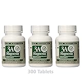 3 Pack - Lane Medical - 3A Magnesia Total 300 Tablets Relief of Constipation / Daily Regularity / Safe / No cramping / Excellent Value