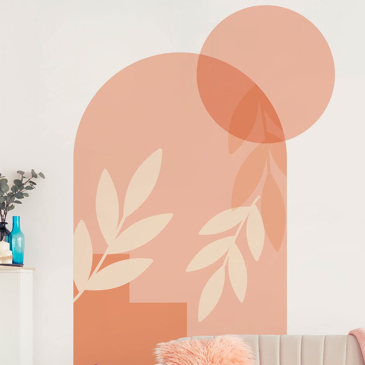 Ambiance Sticker Archi Della Natura Astratta Giant Frescoes Non-Woven Wallpaper Decorative Label Height 135 x Length 90 cm