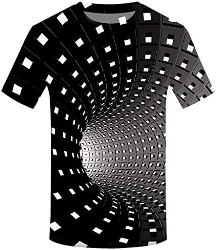 HETde 3D Digital Unisex T-Shirts Short Sleeve Casual Hipster Sport Shirts Sport Graphics tee for Men Hawaiian Shirt for Man 3D Funny Casual Short Sleeve
