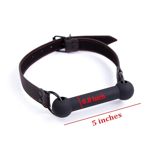 CLROY Leather Bondage Toys Faux Leather Open Mouth Gag with Silicone Bar,  Bondage Restraints Bite Gag Adult Sex Toys (Color-1) in Kenya | Whizz Gags  & Muzzles