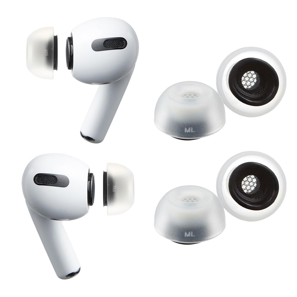 AZLA MAX for Airpods Pro 1st & 2nd Gen / 2 Pairs (MS) – Airpod Pro Ear Tip Replacement – Airpod Pro Tips with Premium Silicone, Airpod Pro Tips, Airpod Ear Tips