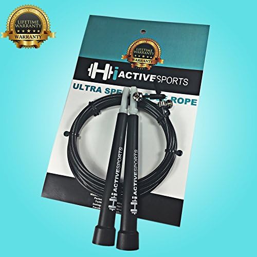 Hi Active Sports Ultra Speed Cable Jump Rope LIFETIME WARRANTY