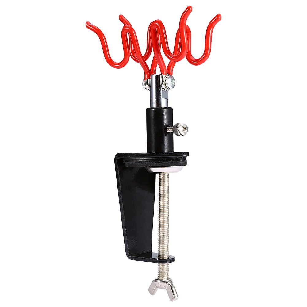 1Pc Airbrush Holder Holds 2 Air Brush Guns Clamp-on Style Station Stand Parts Hobby Painting Tools